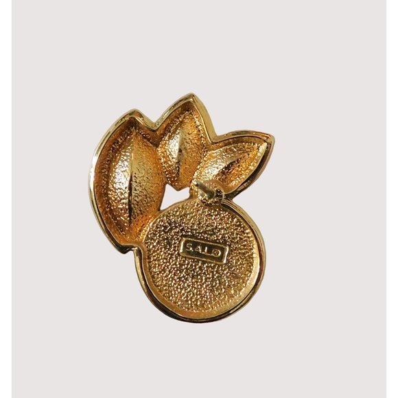 Vintage 1980s Von Elle Swarovski Crystals Faux Pearl Pierced Earrings Goldtone - Picture 4 of 7